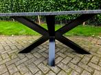 Granieten Tuintafel 200x100x75x3 Met Matrix poot, Ophalen, Zo goed als nieuw, Rechthoekig, Overige materialen