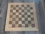 Schaakbord hardhout groot 550x550mm, Een of twee spelers, Ophalen of Verzenden, Zo goed als nieuw