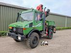 Mercedes-Benz Unimog 1400 LA Euro 2 kraan, Auto's, Vrachtwagens, Mercedes-Benz, Bedrijf, Diesel, Te koop