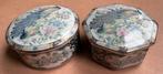 Twee fraaie vintage juwelenpotjes, VAGA, porselein, Ophalen of Verzenden