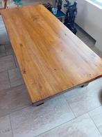 eiken salontafel , groot model., Ophalen, Gebruikt, Eikenhout, 50 tot 100 cm
