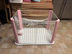 Hondenbench roze, Ophalen, Zo goed als nieuw, 75 tot 110 cm, Minder dan 65 cm