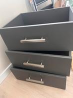 Komplement lade pax kast donkergrijs, Ophalen, 50 tot 100 cm, Zo goed als nieuw, Minder dan 100 cm
