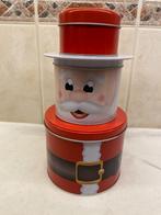 Blikken Koek-Snoep Pot(ten) Kerstman, Ophalen of Verzenden