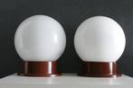 Vintage plafondlampen, Ophalen of Verzenden, Zo goed als nieuw, Glas