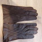 Bruine leren handschoenen maat 38/40, Maat 38/40 (M), Ophalen of Verzenden, Onbekend, Gedragen
