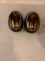 Ei egg waxinelichthouder windlicht goud zwart, Overige materialen, Zwart, Ophalen of Verzenden, Zo goed als nieuw