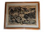 Anton Rooskens - Abstracte Compositie, Antiek en Kunst, Ophalen of Verzenden