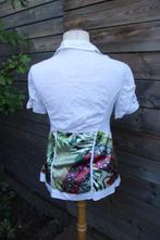 Blouse creme/ gekleurd Elisa Cavaletti mt S OPRUIMING Vaste, Overige kleuren, Ophalen of Verzenden, Elisa Cavaletti, Maat 36 (S)