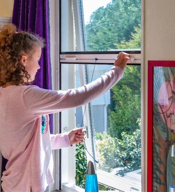 Raamhorren, Doe-het-zelf en Verbouw, Deuren en Horren, Zo goed als nieuw, Overige typen, Minder dan 200 cm, Minder dan 80 cm, Metaal