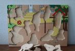 Houten Simplex Toys puzzel Speeltuin, Ophalen of Verzenden, 10 tot 50 stukjes, Zo goed als nieuw