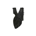ARMUNA Ruffle Drape Silk Grecian Dress, Kleding | Dames, Jurken, ACYNTA, Nieuw, Ophalen of Verzenden, Zwart