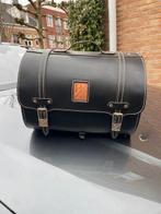 Luxe originele zwart leren Vespa topkoffer, Ophalen, Nieuw, Koffer, VESPA