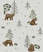 Kinderbehang Vliesbehang Behang Beren Bos Lilipinso, Nieuw, Ophalen of Verzenden, Wanddecoratie, Lilipinso