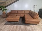 GRATIS LEVERING ZGAN Hoekbank Cognac 290x220 gereinigd, 150 cm of meer, 250 tot 300 cm, Ophalen of Verzenden, Vierpersoons of meer