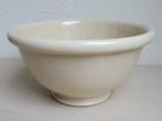 Antieke creme keramieke beslagkom, 2L, Antiek en Kunst, Ophalen of Verzenden
