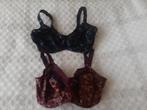 2 prachtige BH's omtrek 75 cm - cup F/G, Ophalen, Rood, BH