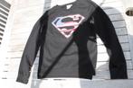 Zwarte Superman trui maat 158-164, Verzenden, Zo goed als nieuw, Jongen of Meisje, Trui of Vest