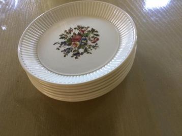 Wedgwood Conway 7 ragout gebaksbordjes nwstaat  beschikbaar voor biedingen