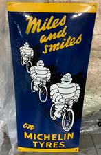 Emaille bord MICHELIN 70x30, Verzamelen, Ophalen of Verzenden, Gebruikt, Auto's