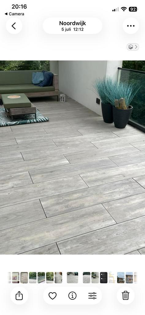 Keramische Terrastegels 120x30 - 40-45m2 ZGAN, Tuin en Terras, Tegels en Klinkers, Zo goed als nieuw, Terrastegels, Keramiek, 10 m² of meer
