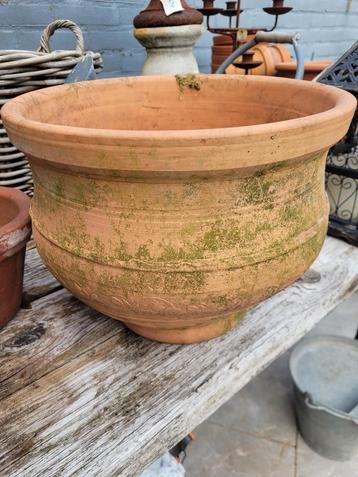 Vintage Mediterrane terracotta bloempot foto 1 en 2 beschikbaar voor biedingen