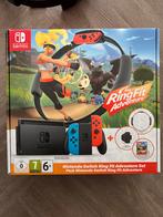 Nintendo Switch 1 & Ring Fit Adventure, Spelcomputers en Games, Spelcomputers | Nintendo Switch, Ophalen of Verzenden, Zo goed als nieuw
