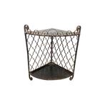 Vintage metalen hoek étagère, midden 20e eeuw, Ophalen of Verzenden