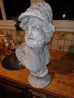 Antiek ogend stenen buste, Ophalen of Verzenden