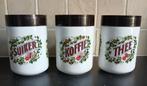 Vintage glazen voorraadpotten van Douwe Egberts, Ophalen of Verzenden, Zo goed als nieuw, Glas
