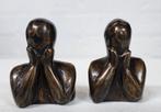 MAN EN VROUW / setprijs / bronzen beeld, Antiek en Kunst, Ophalen of Verzenden