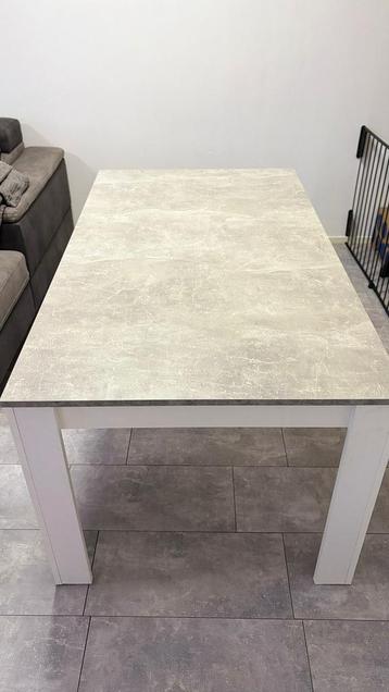 Eettafel grijs wit beschikbaar voor biedingen