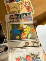 Oude ansichtkaarten bloemen en felicitaties, Verzamelen, Ansichtkaarten | Themakaarten, Ophalen of Verzenden, Voor 1920