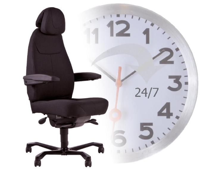 De Huislijn 24/7 uurs Fauteuil Bureaustoel B1, Huis en Inrichting, Bureaustoelen, Nieuw, Bureaustoel, Zwart, Ergonomisch, Ophalen of Verzenden