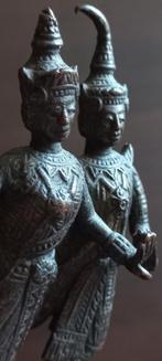 Antieke bronzen beeldThaise Rattanakosin Boeddha, Ophalen of Verzenden, Brons