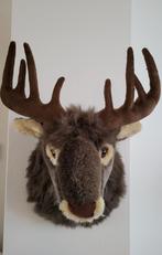 Pluchen rendierkop XL, Ophalen, Zo goed als nieuw, Wanddecoratie