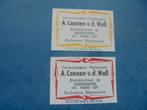 Oud luciferetiket Kapsalon A. Caenen-v.d. Wal  in MEERSEN, Ophalen of Verzenden, Zo goed als nieuw, Luciferdoosjes of -merken