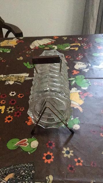 Glazen onderzetters vintage beschikbaar voor biedingen