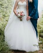 Prachtige Modeca Trouwjurk - Maat 38 - Met Hoepel, Ophalen, Zo goed als nieuw, Wit, Trouwjurk