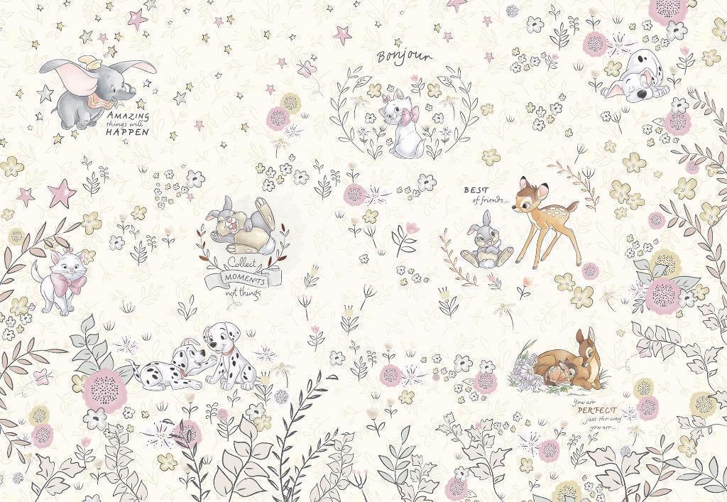 Disney Classics Dieren Behang - 368x254 - Gratis Verzending, Ophalen of Verzenden, Nieuw, Wanddecoratie