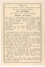 zr. Antonet van Limpt 1887 Reusel + 1957 Zijtaart, 69 jaar, Verzenden