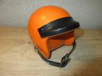 Vintage oranje helm spaarpot, Kunststof, Gebruikt, Ophalen of Verzenden