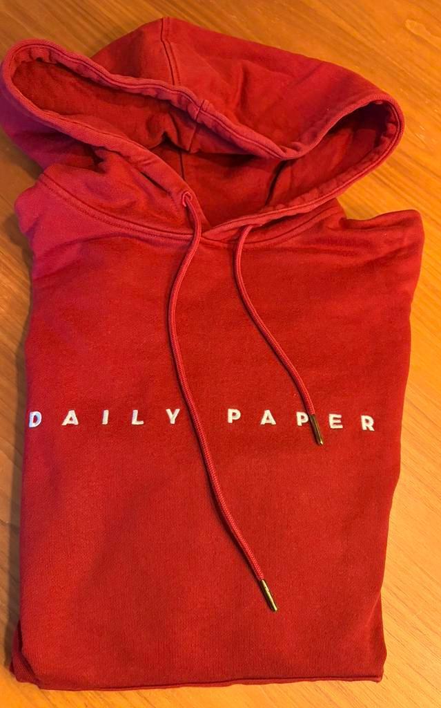 Daily Paper Hoodie, bordeaux-rood, unisex S, Ophalen of Verzenden, Zo goed als nieuw, Daily Paper, Rood