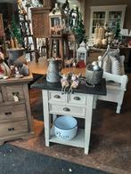 Landelijke haltafel/bijzettafel lades onderplateau, Ophalen, Gebruikt, 55 tot 75 cm, Landelijk