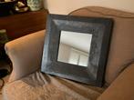 Spiegel LOOD 50x50cm. 4cm dik op hout zwaar ophangoog staal, Huis en Inrichting, Woonaccessoires | Spiegels, Ophalen of Verzenden