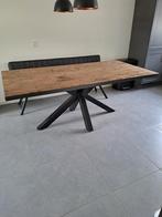 Mooie industriële eettafel, Ophalen, 200 cm of meer, 50 tot 100 cm, Zo goed als nieuw
