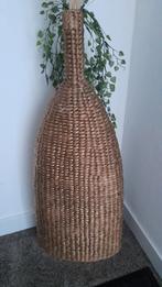 Grote Rotan Vaas, Goudkleur, 90 cm hoog, Ophalen, Overige materialen, Gebruikt, Overige kleuren