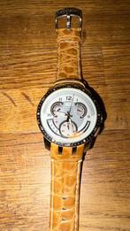 Swatch Herenhorloge Leer, Staal, Polshorloge, Swatch, Ophalen of Verzenden