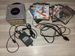 Gamecube (zilvergrijs) met spellen, Gebruikt, 1 speler, Eén computer, Vanaf 3 jaar