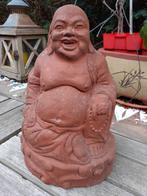 Groot Terracotta Beeld van de Geluksboeddha, Antiek en Kunst, Kunst | Beelden en Houtsnijwerken, Ophalen of Verzenden